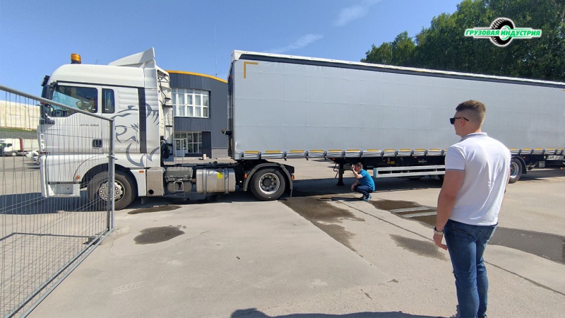 Отгрузка шторно бортового полуприцепа Тонар Т3-13К в г. Вологда