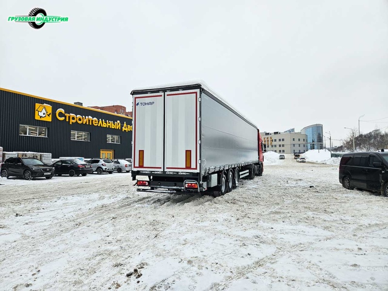 Отгрузка шторно-бортового полуприцепа Тонар Т3-13К в г. Барнаул