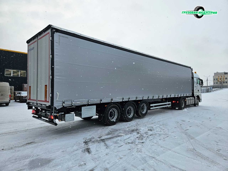 Отгрузка шторно бортового полуприцепа Тонар Т3-13К в г. Ярославль