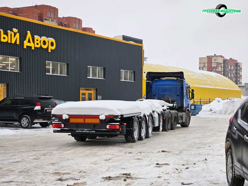 Отгрузка универсального контейнеровоза Тонар К4-U в г. Санкт-Петербург