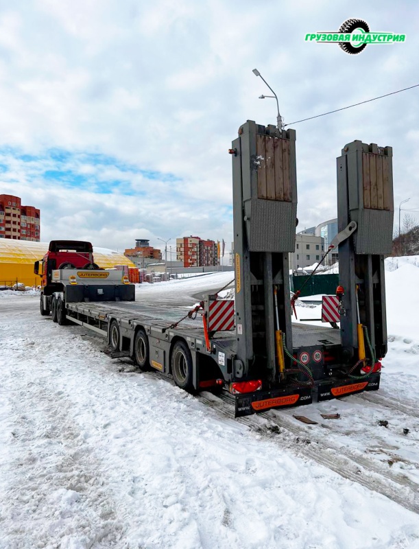 Отгрузка полуприцепа трала Juterborg JTB-40 в г.Люберцы