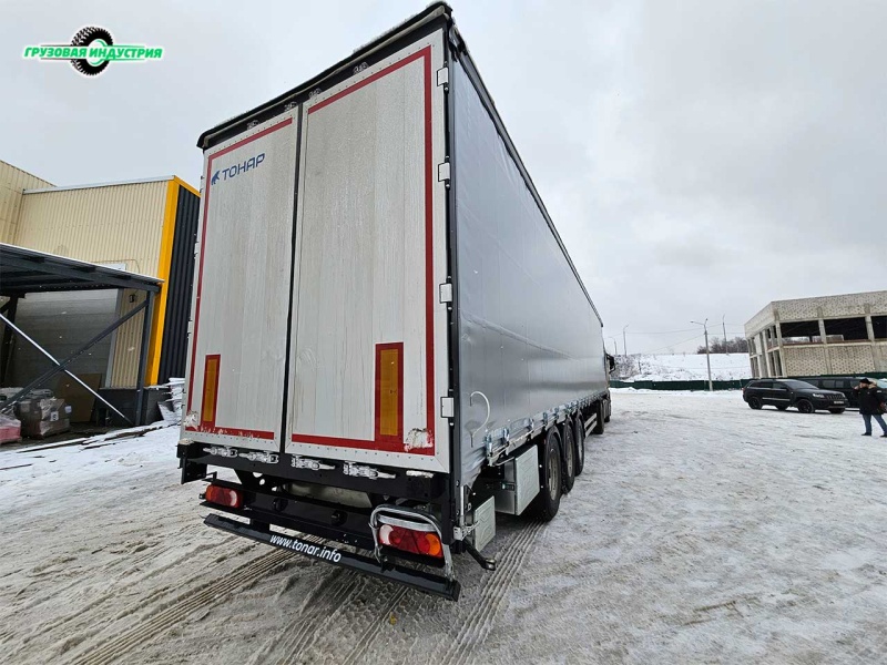 Отгрузка шторно бортового полуприцепа Тонар Т3-13К в г. Пермь