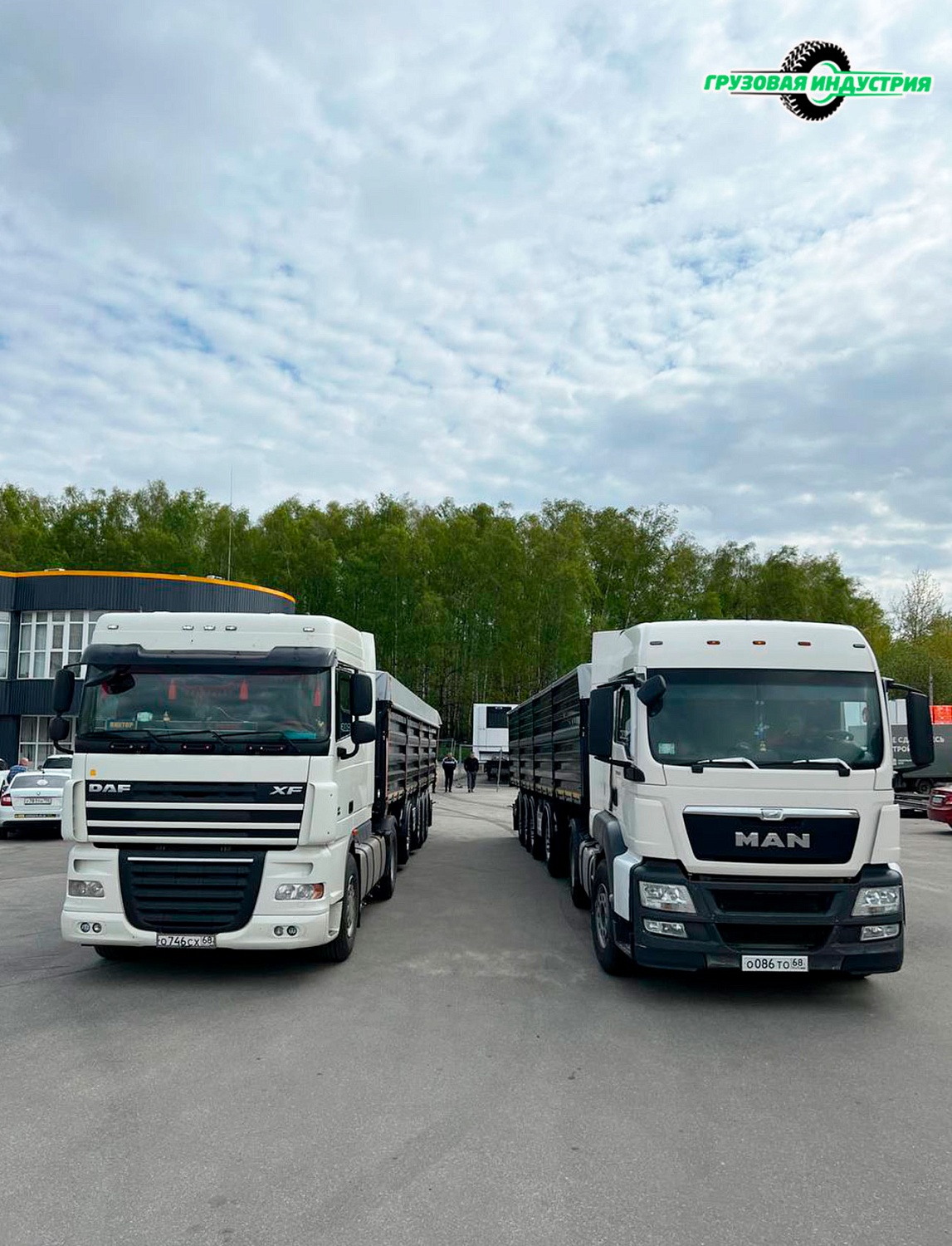 Отгрузка 2-х полуприцепов зерновозов SteelBear PF-41B в г.Тамбов