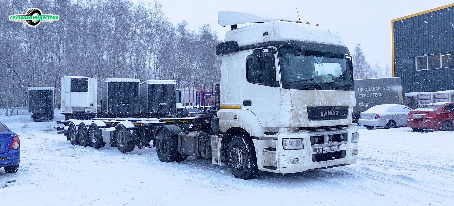 Отгрузка полуприцепа контейнеровоза Тонар К4-40 в Москву