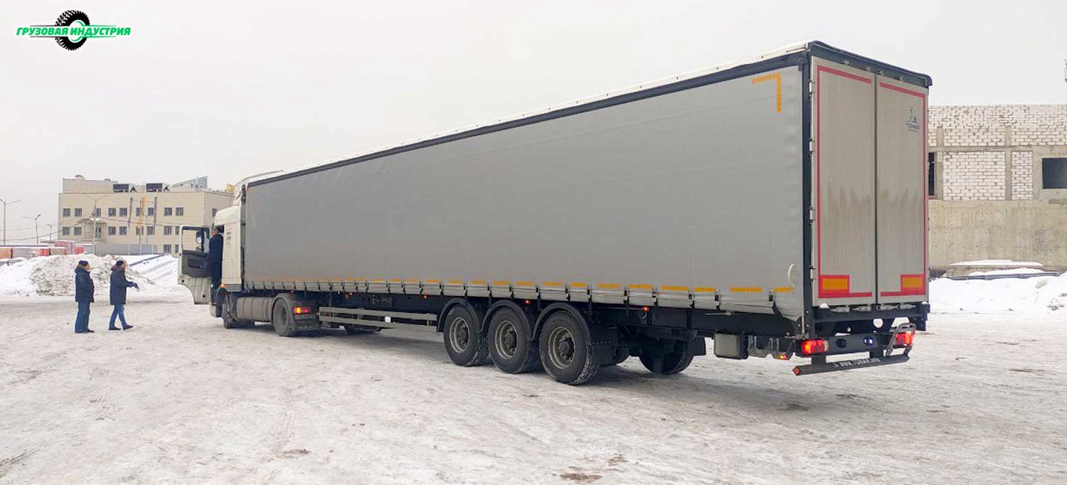 Отгрузка шторно-бортового полуприцепа Тонар Т3-16К в Москву