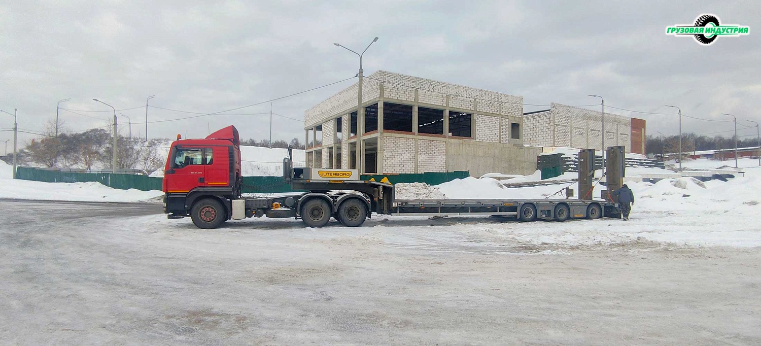 Отгрузка полуприцепа трала Juterborg JTB-40 в г.Люберцы