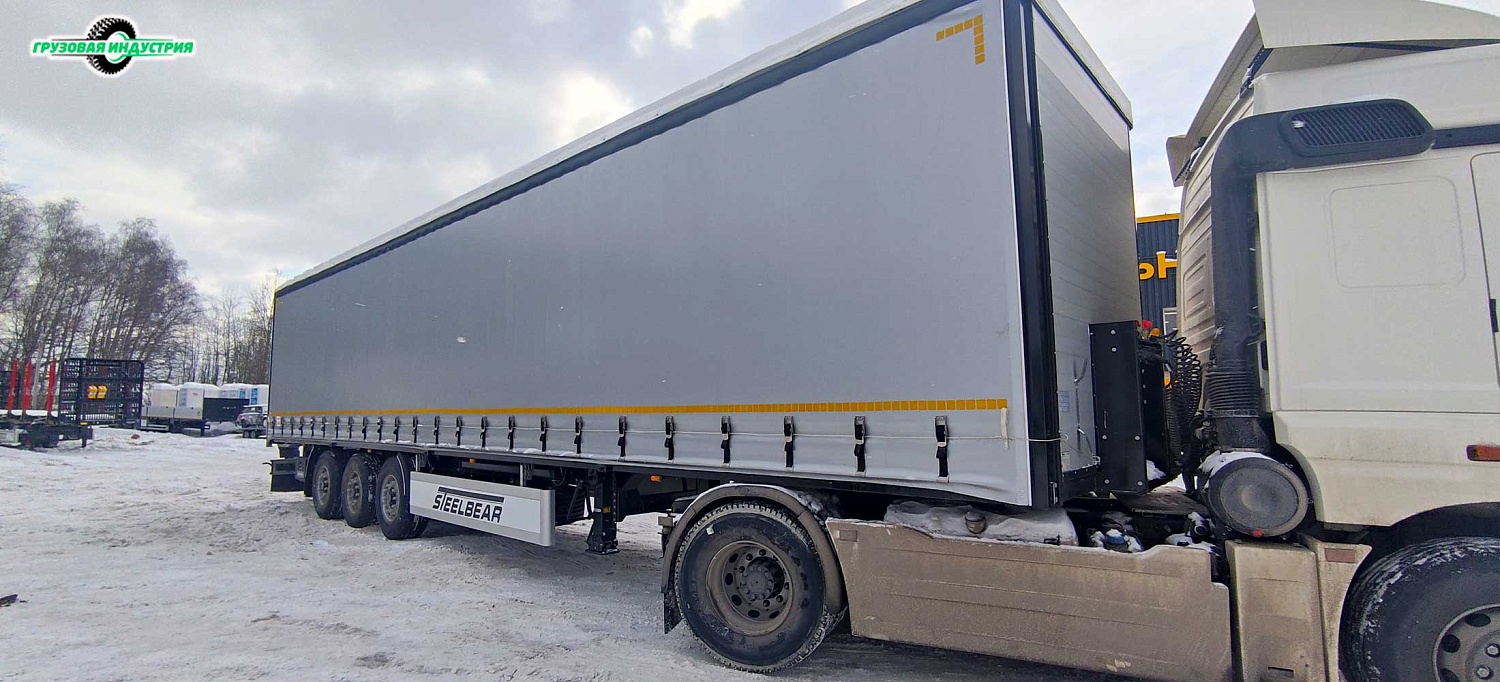 Отгрузка шторного полуприцепа SteelBear PT-24K в Калугу.