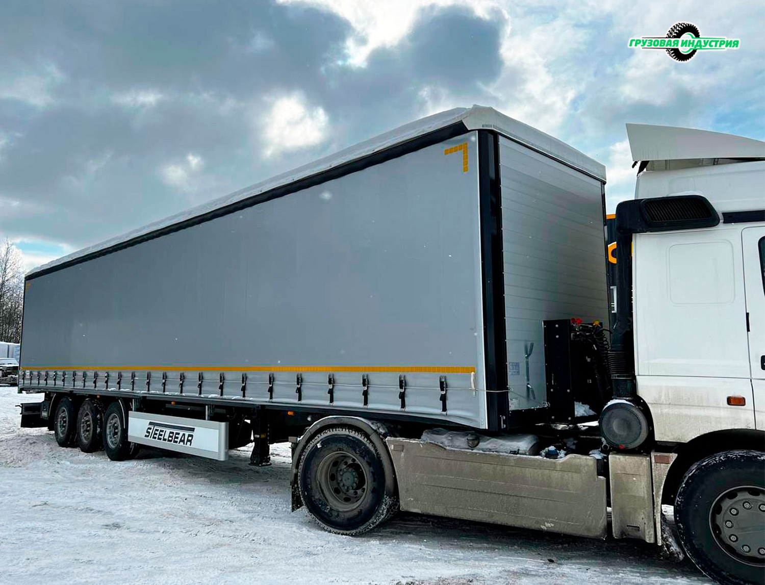 Отгрузка шторного полуприцепа SteelBear PT-24K в Калугу.