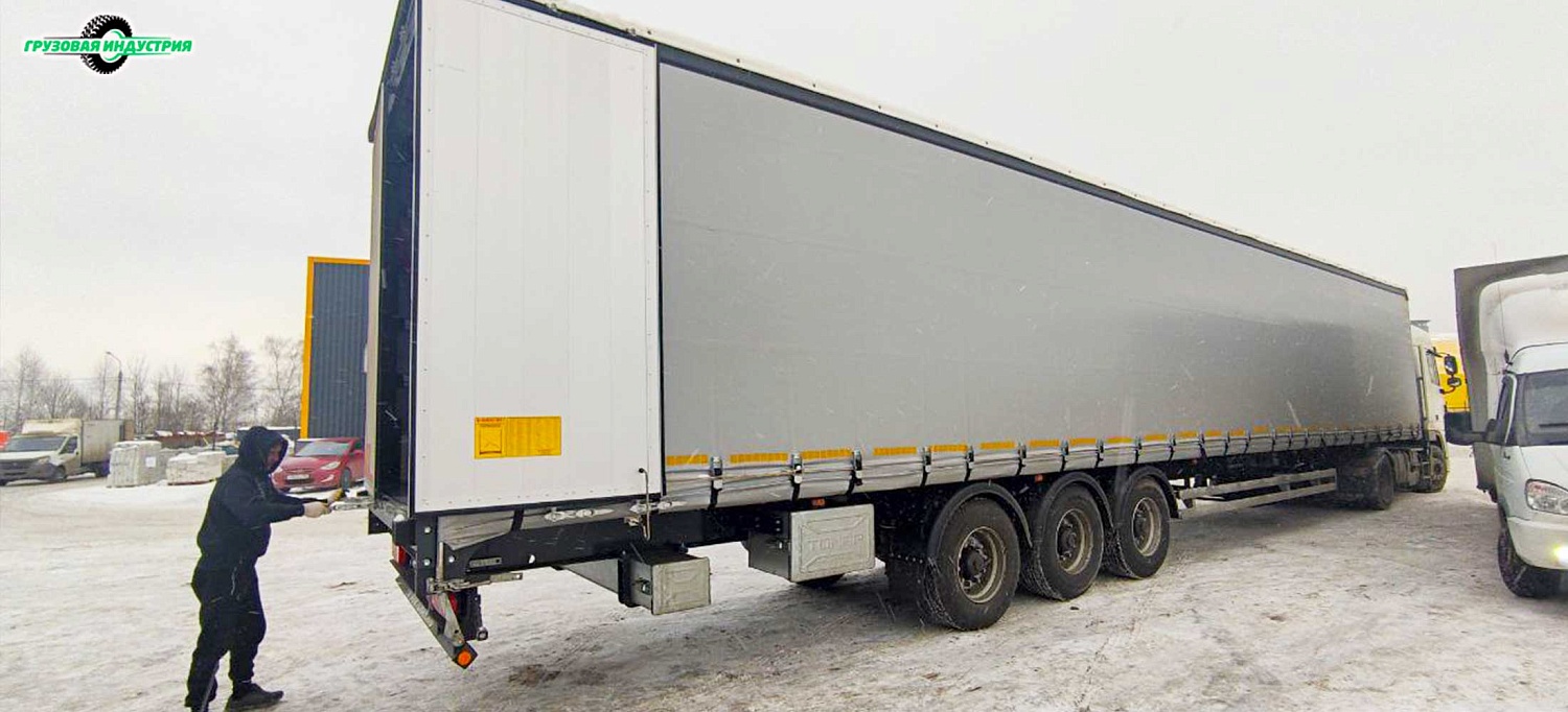 Отгрузка шторно-бортового полуприцепа Тонар Т3-16К в Москву