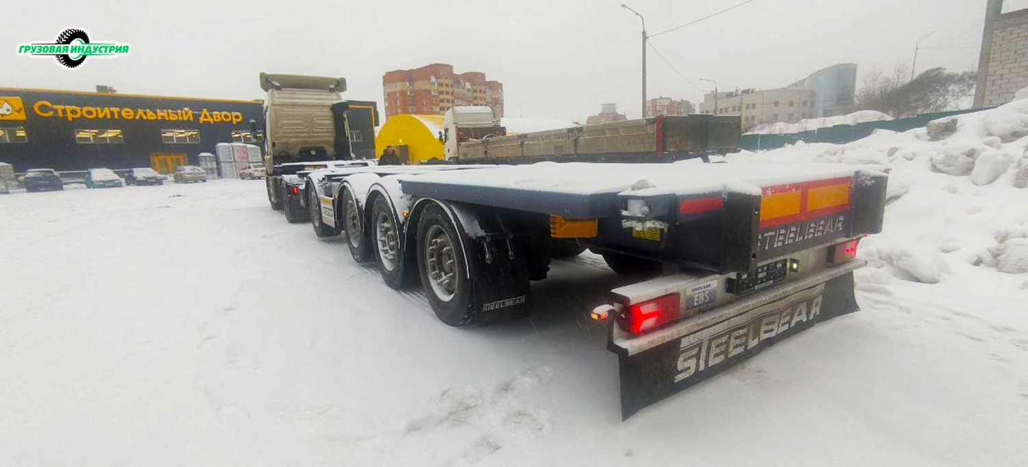 Отгрузка полуприцепа универсального контейнеровоза SteelBear PF-41N-6 в Москву