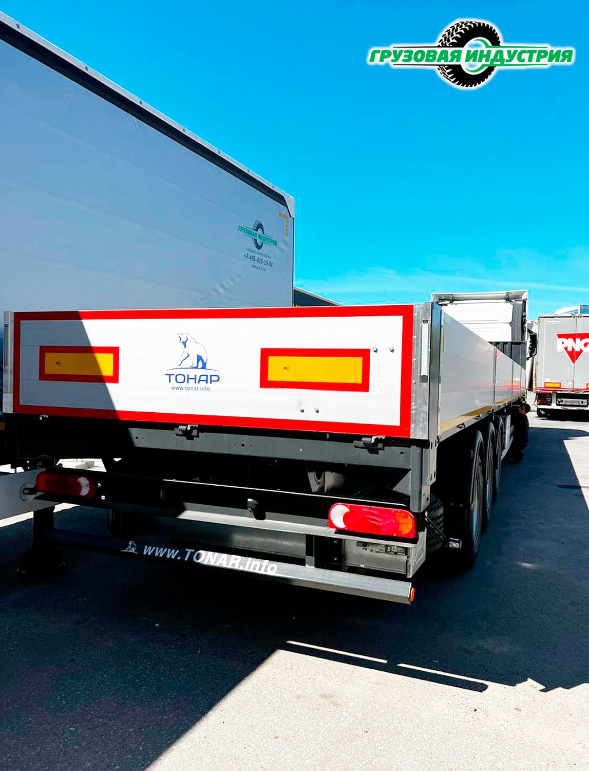 Отгрузка бортовой платформы Тонар B3-13K 9888 в Москву